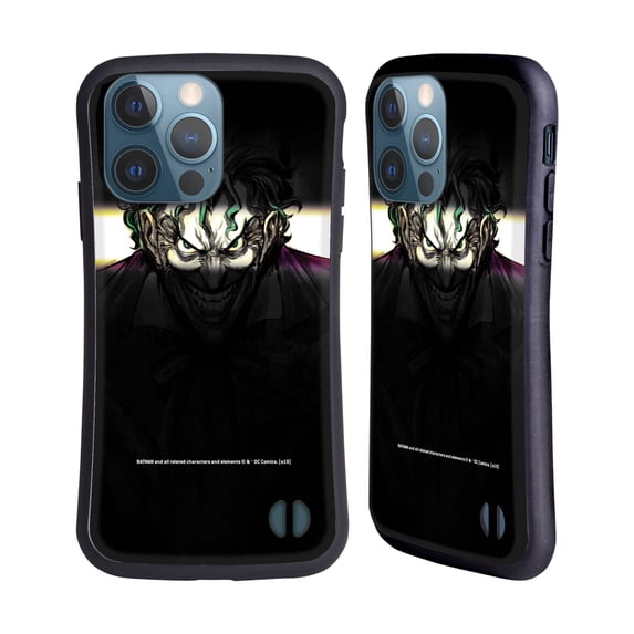 Head Case Designs Officially Licensed The Joker DC Comics Character Art Arkham Asylum Hybrid Case Compatible with Apple iPhone 13 Pro
