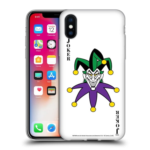 Head Case Designs Officially Licensed The Joker DC Comics Character Art Card Soft Gel Case Compatible with Apple iPhone X / iPhone XS