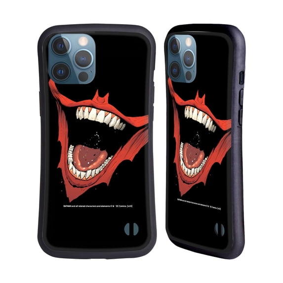 Head Case Designs Officially Licensed The Joker DC Comics Character Art Laugh Bat Logo Hybrid Case Compatible with Apple iPhone 13 Pro Max