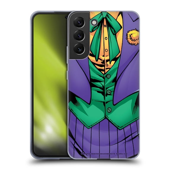 Head Case Designs Officially Licensed The Joker DC Comics Character Art New 52 Costume Soft Gel Case Compatible with Samsung Galaxy S22+ 5G