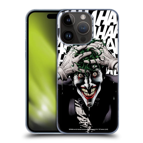 Head Case Designs Officially Licensed The Joker DC Comics Character Art The Killing Joke Hard Back Case Compatible with Apple iPhone 15 Pro