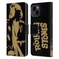 thumbnail image 1 of Head Case Designs Officially Licensed The Rolling Stones Mick Jagger Grunge Leather Book Wallet Case Cover Compatible with Apple iPhone 15, 1 of 6