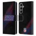 thumbnail image 1 of Head Case Designs NFL New York Giants Logo Blur Leather Book Wallet Case Cover For Samsung Galaxy S25, 1 of 6