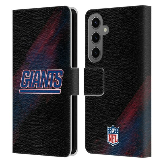 Head Case Designs NFL New York Giants Logo Blur Leather Book Wallet Case Cover For Samsung Galaxy S25