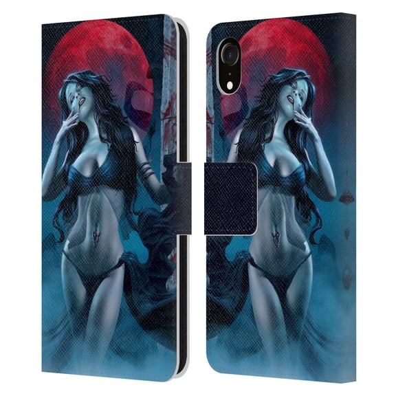 Head Case Designs Officially Licensed Tom Wood Fantasy Blood Lust Vampire Leather Book Wallet Case Cover Compatible with Apple iPhone XR
