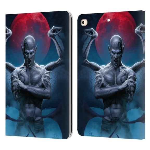 Head Case Designs Officially Licensed Tom Wood Horror Blood Moon Leather Book Wallet Case Cover Compatible with Apple iPad 9.7 2017 / iPad 9.7 2018