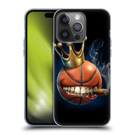 Head Case Designs Officially Licensed Tom Wood Monsters King Of Basketball Soft Gel Case Compatible with Apple iPhone 14 Pro