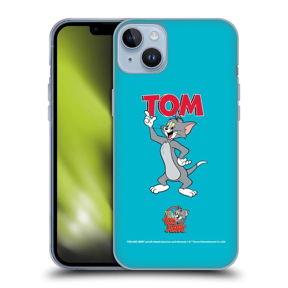 Head Case Designs Officially Licensed Tom and Jerry Characters Tom Soft Gel Case Compatible with Apple iPhone 14 Plus