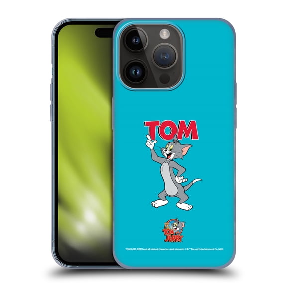 Head Case Designs Officially Licensed Tom and Jerry Characters Tom Soft Gel Case Compatible with Apple iPhone 15 Pro