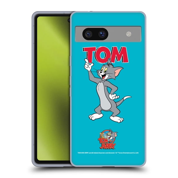 Head Case Designs Officially Licensed Tom and Jerry Characters Tom Soft Gel Case Compatible with Google Pixel 7a