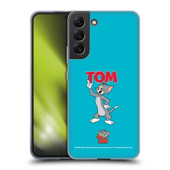 Head Case Designs Officially Licensed Tom and Jerry Characters Tom Soft Gel Case Compatible with Samsung Galaxy S22+ 5G