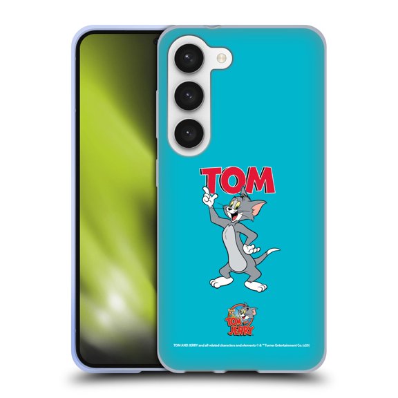 Head Case Designs Officially Licensed Tom and Jerry Characters Tom Soft Gel Case Compatible with Samsung Galaxy S23 5G