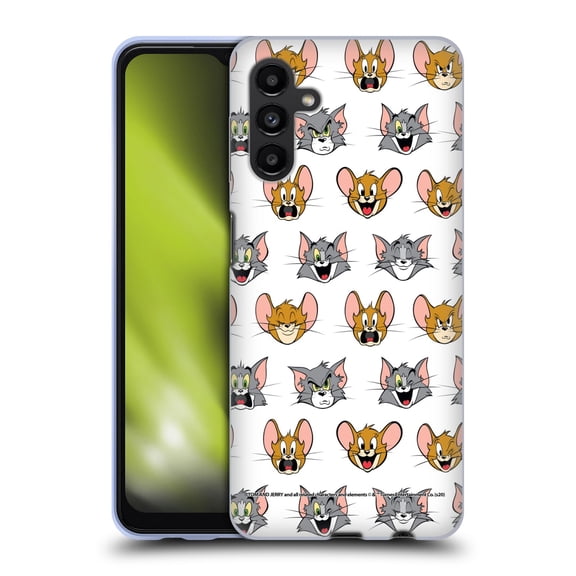 Head Case Designs Officially Licensed Tom and Jerry Patterns Expressions Soft Gel Case Compatible with Samsung Galaxy A13 5G (2021)