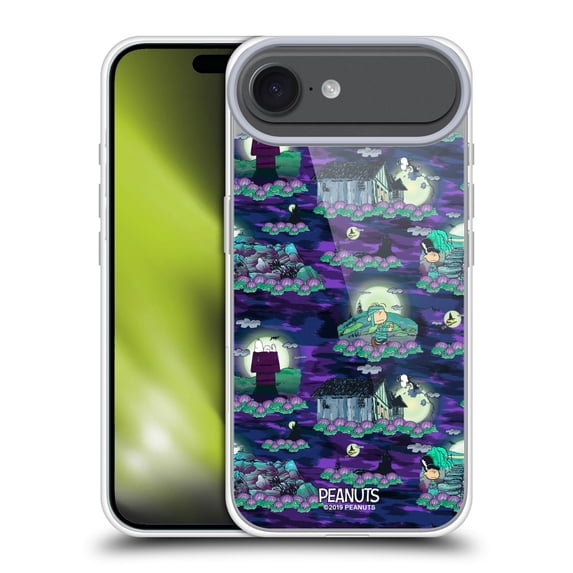 Head Case Designs Peanuts Spooktacular Snoopy Patterns Soft Gel Case for Apple iPhone 17 Air