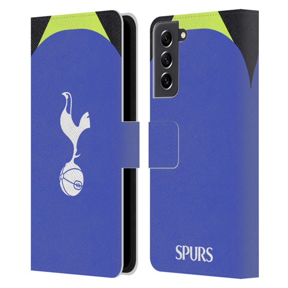 Head Case Designs Officially Licensed Tottenham Hotspur F.C. 2022/23 Badge Kit Away Leather Book Wallet Case Cover Compatible with Samsung Galaxy S21 FE 5G