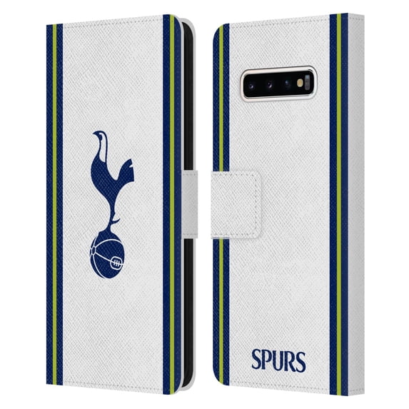 Head Case Designs Officially Licensed Tottenham Hotspur F.C. 2022/23 Badge Kit Home Leather Book Wallet Case Cover Compatible with Samsung Galaxy S10+ / S10 Plus