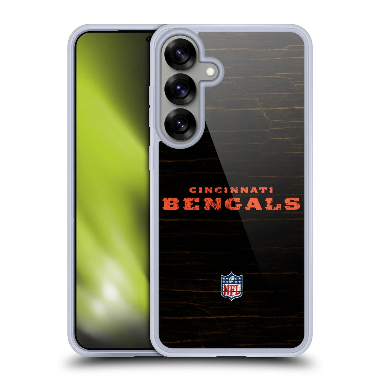 Head Case Designs NFL Cincinnati Bengals Logo Distressed Look Soft Gel Case for Samsung Galaxy S25+