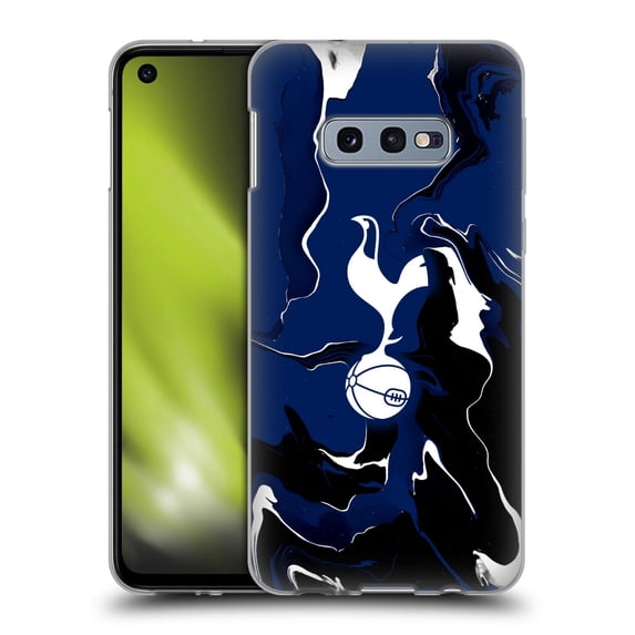 Head Case Designs Officially Licensed Tottenham Hotspur F.C. Badge Marble Soft Gel Case Compatible with Samsung Galaxy S10e