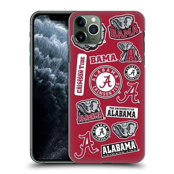 Head Case Designs Officially Licensed University Of Alabama UA The University Of Alabama Art Collage Hard Back Case Compatible with Apple iPhone 11 Pro Max