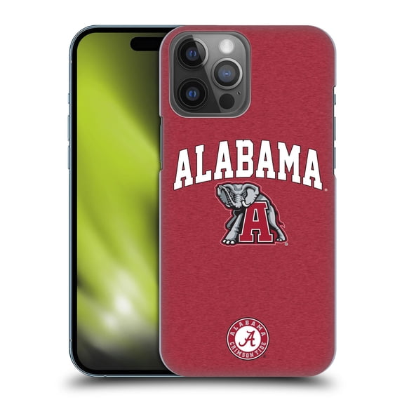 Head Case Designs Officially Licensed University Of Alabama UA The University Of Alabama Campus Logotype Hard Back Case Compatible with Apple iPhone 14 Pro Max
