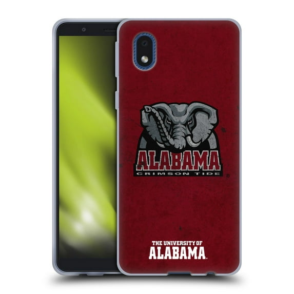 Head Case Designs Officially Licensed University Of Alabama UA The University Of Alabama Distressed Look Soft Gel Case Compatible with Samsung Galaxy A01 Core (2020)