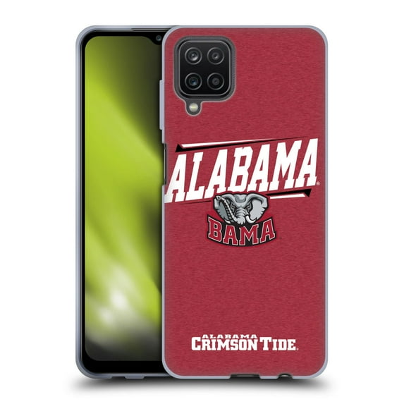 Head Case Designs Officially Licensed University Of Alabama UA The University Of Alabama Double Bar Soft Gel Case Compatible with Samsung Galaxy A12 (2020)