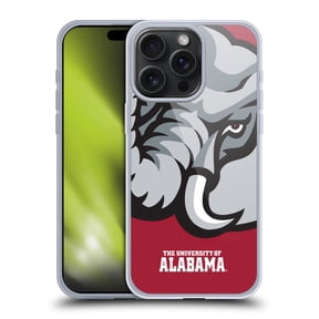 Head Case Designs University Of Alabama UA The University Of Alabama Oversized Icon Soft Gel Case for Apple iPhone 15 Pro Max