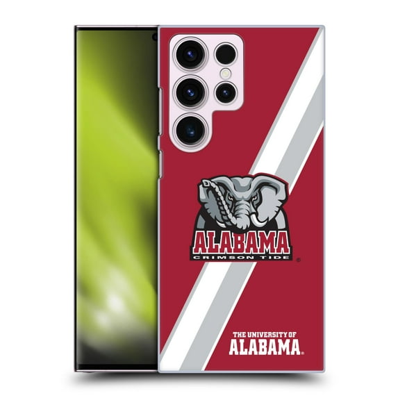 Head Case Designs Officially Licensed University Of Alabama UA The University Of Alabama Stripes Hard Back Case Compatible with Samsung Galaxy S23 Ultra 5G