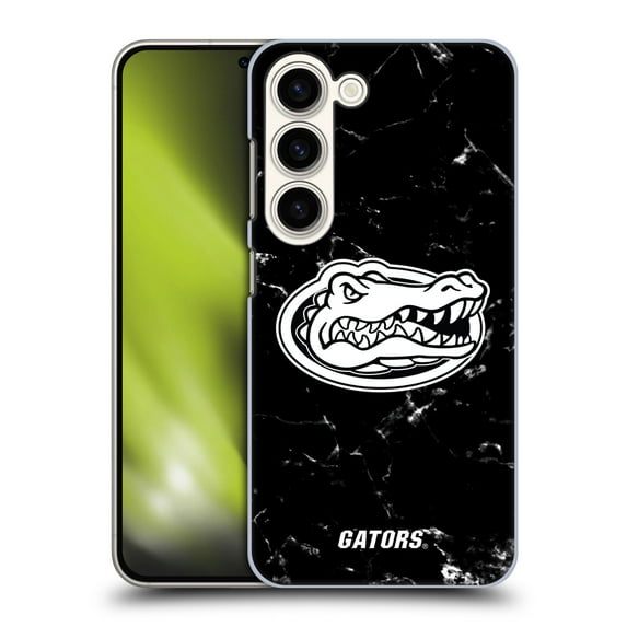 Head Case Designs Officially Licensed University Of Florida UF University Of Florida Black And White Marble Hard Back Case Compatible with Samsung Galaxy S23 5G