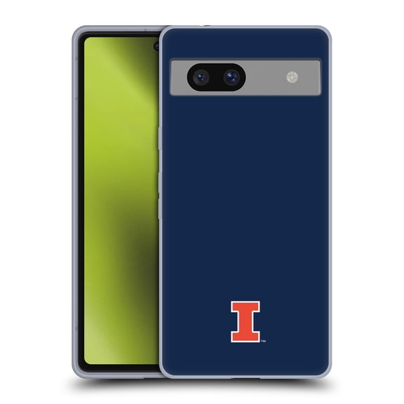 Head Case Designs Officially Licensed University Of Illinois U Of I University Of Illinois Fighting Illini Soft Gel Case Compatible with Google Pixel 7a