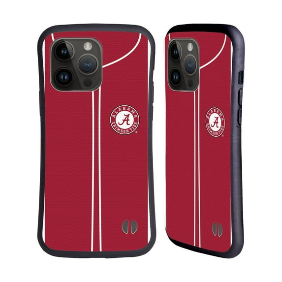 Head Case Designs Officially Licensed University Of Alabama UA The University Of Alabama Baseball Jersey Hybrid Case Compatible with Apple iPhone 15 Pro Max