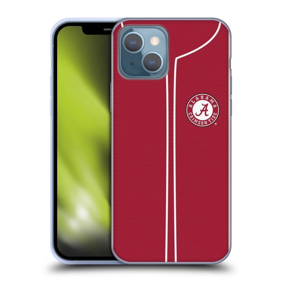 Head Case Designs Officially Licensed University Of Alabama UA The University Of Alabama Baseball Jersey Soft Gel Case Compatible with Apple iPhone 13