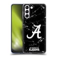 thumbnail image 1 of Head Case Designs Officially Licensed University Of Alabama UA The University Of Alabama Black And White Marble Soft Gel Case Compatible with Samsung Galaxy S21 5G, 1 of 7