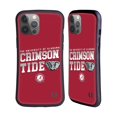 thumbnail image 1 of Head Case Designs Officially Licensed University Of Alabama UA The University Of Alabama Crimson Tide Hybrid Case Compatible with Apple iPhone 14 Pro Max, 1 of 7