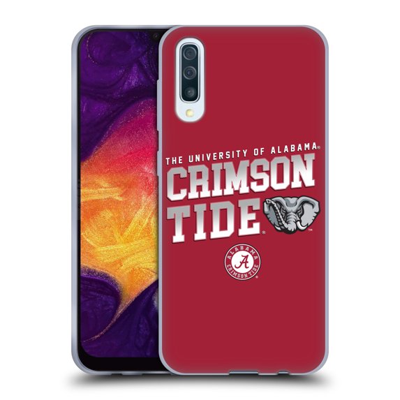 Head Case Designs Officially Licensed University Of Alabama UA The University Of Alabama Crimson Tide Soft Gel Case Compatible with Samsung Galaxy A50/A30s (2019)