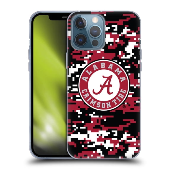 Head Case Designs Officially Licensed University Of Alabama UA The University Of Alabama Digital Camouflage Soft Gel Case Compatible with Apple iPhone 13 Pro Max