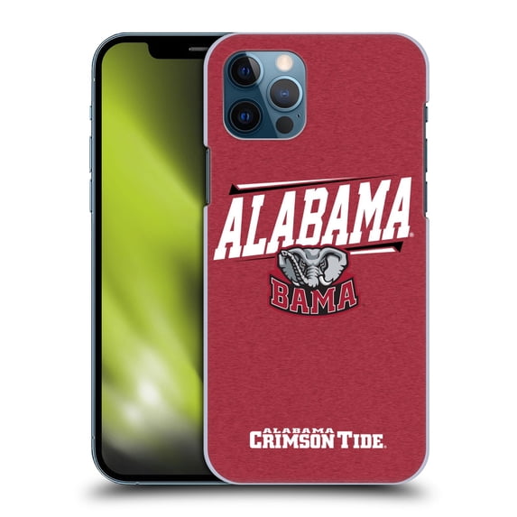 Head Case Designs Officially Licensed University Of Alabama UA The University Of Alabama Double Bar Hard Back Case Compatible with Apple iPhone 12 / iPhone 12 Pro