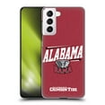 thumbnail image 1 of Head Case Designs Officially Licensed University Of Alabama UA The University Of Alabama Double Bar Hard Back Case Compatible with Samsung Galaxy S21 5G, 1 of 7