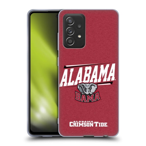Head Case Designs Officially Licensed University Of Alabama UA The University Of Alabama Double Bar Soft Gel Case Compatible with Samsung Galaxy A52 / A52s / 5G (2021)