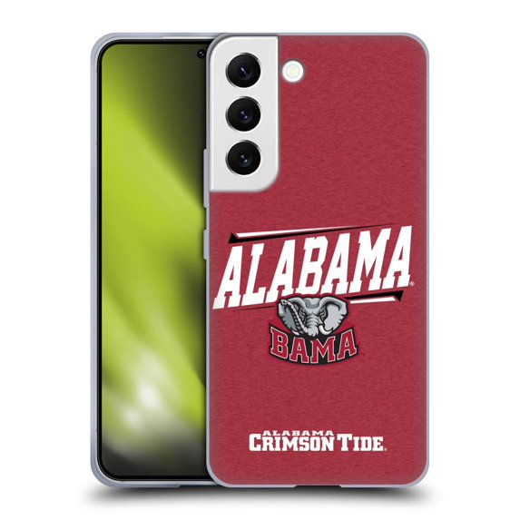 Head Case Designs Officially Licensed University Of Alabama UA The University Of Alabama Double Bar Soft Gel Case Compatible with Samsung Galaxy S22 5G