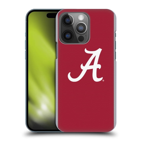Head Case Designs Officially Licensed University Of Alabama UA The University Of Alabama Football Jersey Hard Back Case Compatible with Apple iPhone 14 Pro