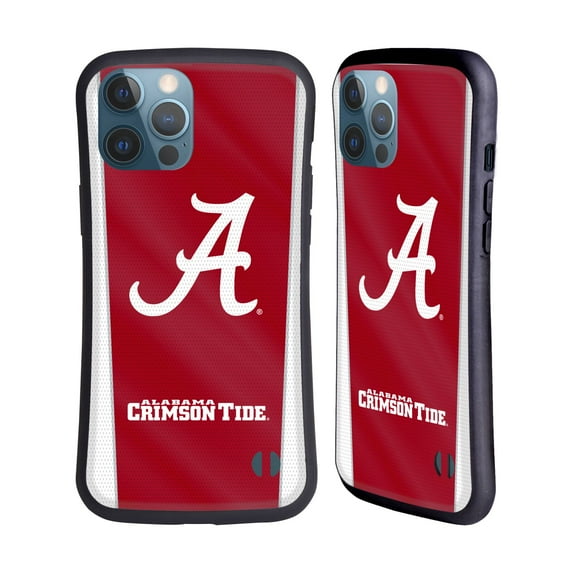 Head Case Designs Officially Licensed University Of Alabama UA The University Of Alabama Banner Hybrid Case Compatible with Apple iPhone 13 Pro Max