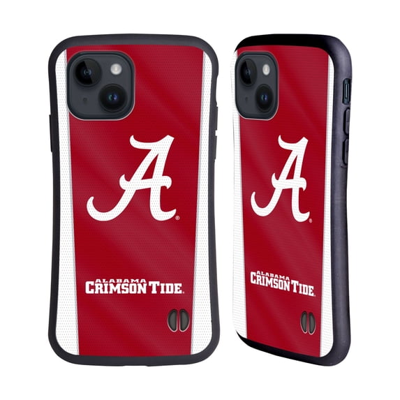 Head Case Designs Officially Licensed University Of Alabama UA The University Of Alabama Banner Hybrid Case Compatible with Apple iPhone 15