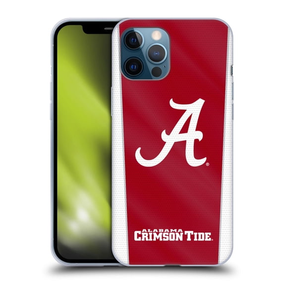 Head Case Designs Officially Licensed University Of Alabama UA The University Of Alabama Banner Soft Gel Case Compatible with Apple iPhone 12 Pro Max