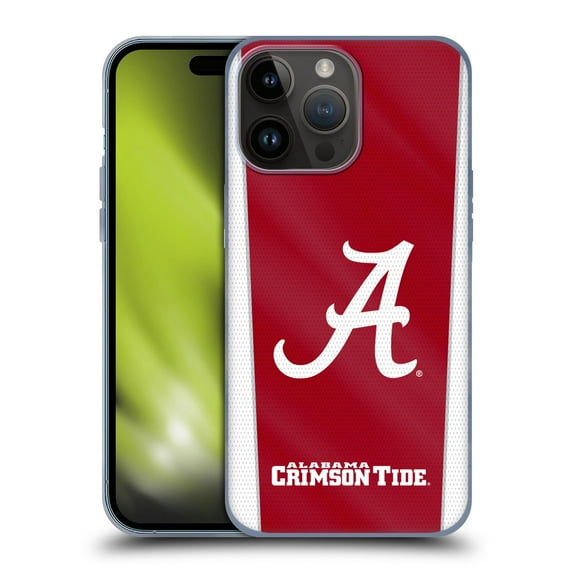 Head Case Designs Officially Licensed University Of Alabama UA The University Of Alabama Banner Soft Gel Case Compatible with Apple iPhone 15 Pro Max