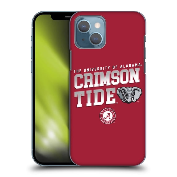 Head Case Designs Officially Licensed University Of Alabama UA The University Of Alabama Crimson Tide Hard Back Case Compatible with Apple iPhone 13