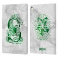 thumbnail image 1 of Head Case Designs Officially Licensed Harry Potter Deathly Hallows IX Slytherin Aguamenti Leather Book Wallet Case Cover Compatible with Apple iPad Pro 10.5 (2017), 1 of 6