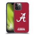 thumbnail image 1 of Head Case Designs Officially Licensed University Of Alabama UA The University Of Alabama Plain Soft Gel Case Compatible with Apple iPhone 14 Pro Max, 1 of 7