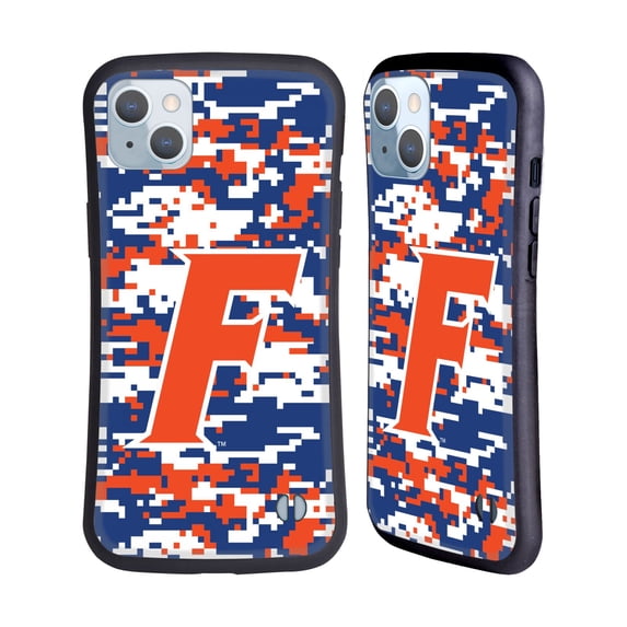 Head Case Designs Officially Licensed University Of Florida UF University Of Florida Digital Camouflage Hybrid Case Compatible with Apple iPhone 14 Plus