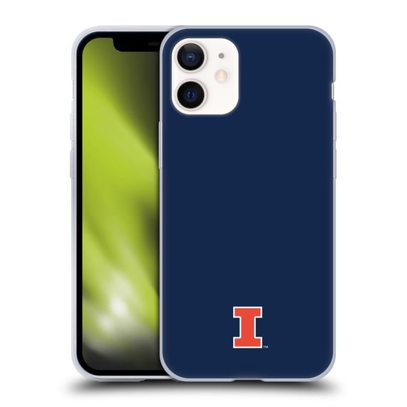 Head Case Designs Officially Licensed University Of Illinois U Of I University Of Illinois Fighting Illini Soft Gel Case Compatible with Apple iPhone 12 Mini